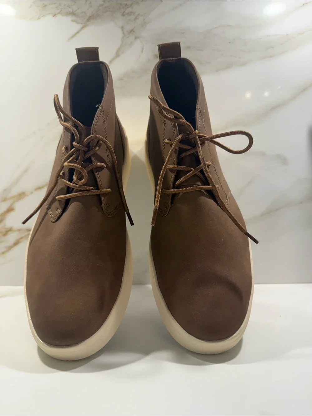 Izod Men's Brown Chukka Boots with Cream Sole (Size Men's 11) *Never Worn*